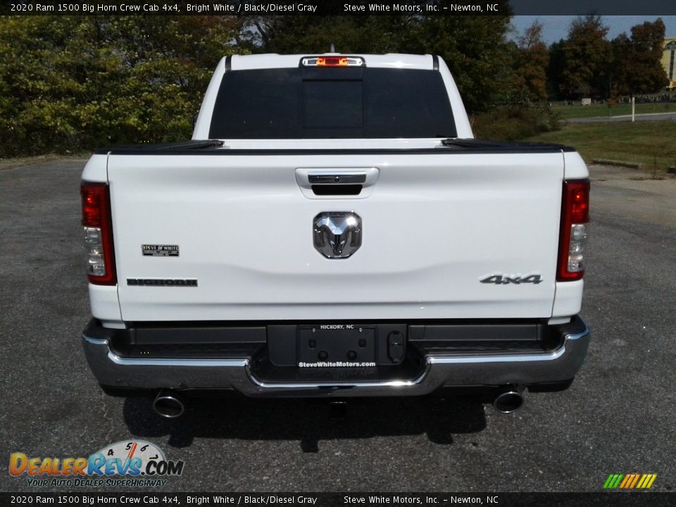 2020 Ram 1500 Big Horn Crew Cab 4x4 Bright White / Black/Diesel Gray Photo #7