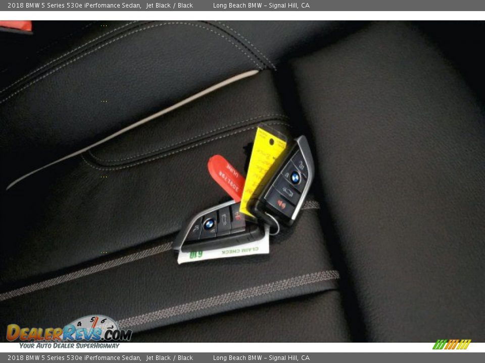 2018 BMW 5 Series 530e iPerfomance Sedan Jet Black / Black Photo #11