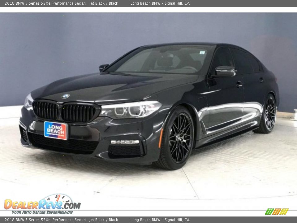 2018 BMW 5 Series 530e iPerfomance Sedan Jet Black / Black Photo #12