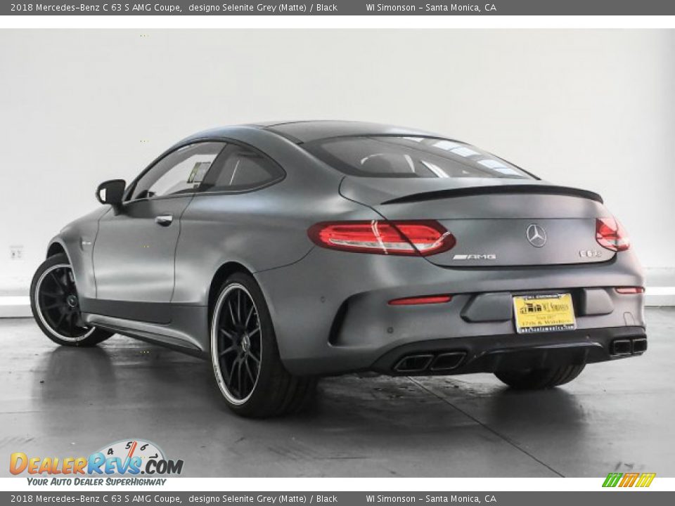 2018 Mercedes-Benz C 63 S AMG Coupe designo Selenite Grey (Matte) / Black Photo #10