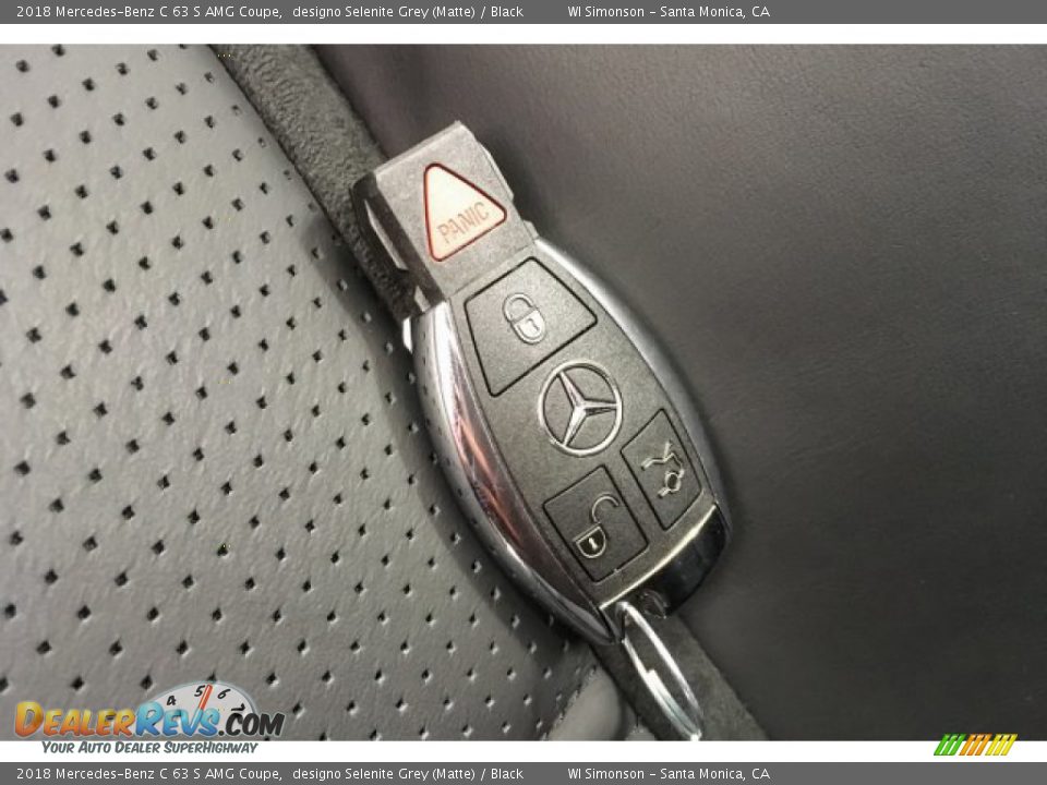 2018 Mercedes-Benz C 63 S AMG Coupe designo Selenite Grey (Matte) / Black Photo #11