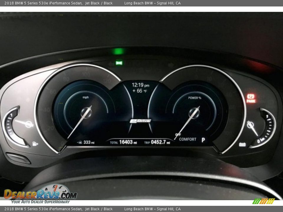 2018 BMW 5 Series 530e iPerfomance Sedan Jet Black / Black Photo #16
