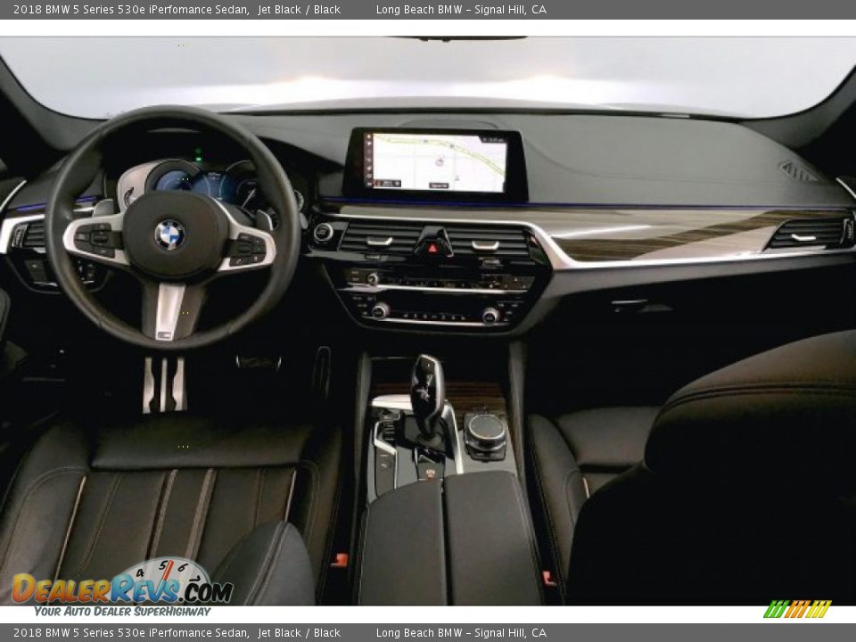 2018 BMW 5 Series 530e iPerfomance Sedan Jet Black / Black Photo #20