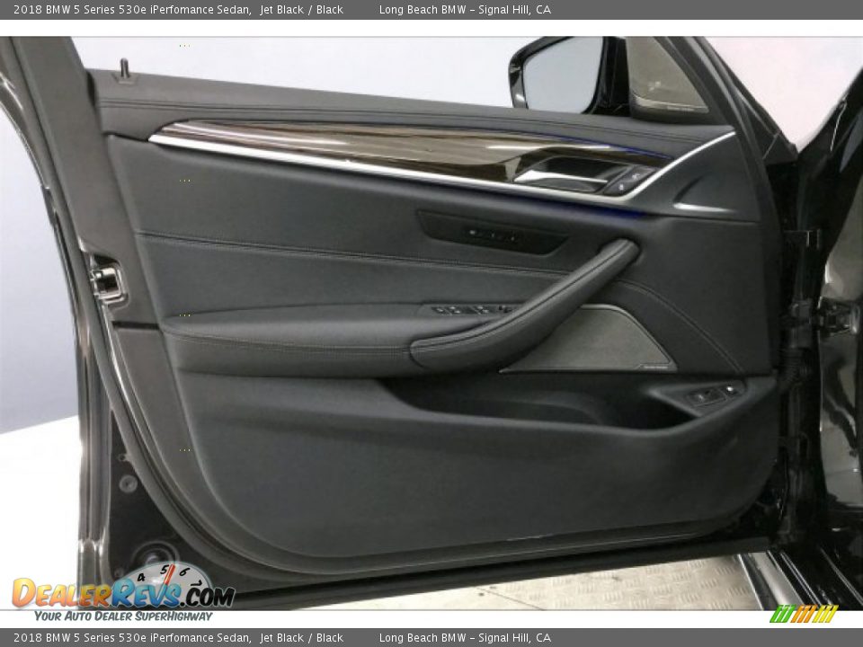 2018 BMW 5 Series 530e iPerfomance Sedan Jet Black / Black Photo #21