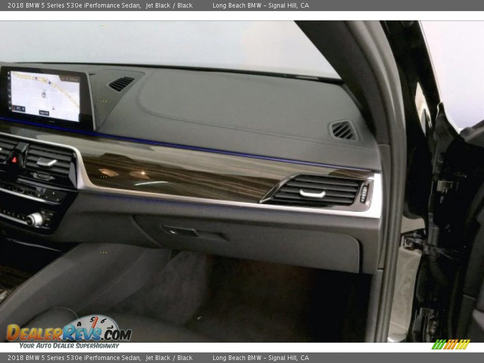 2018 BMW 5 Series 530e iPerfomance Sedan Jet Black / Black Photo #24