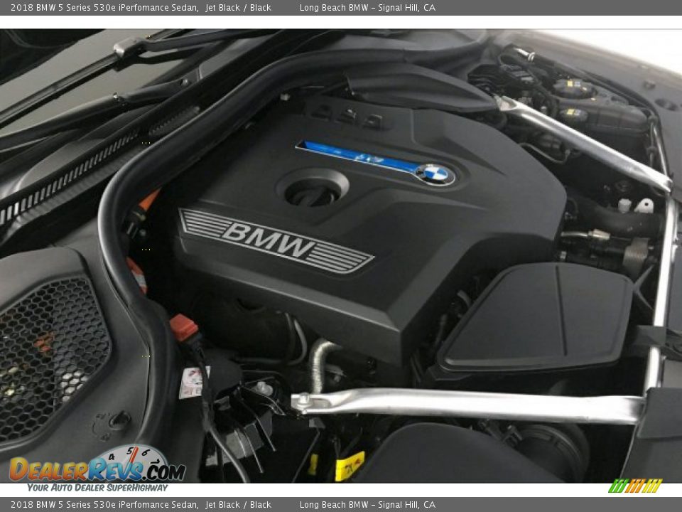 2018 BMW 5 Series 530e iPerfomance Sedan Jet Black / Black Photo #27