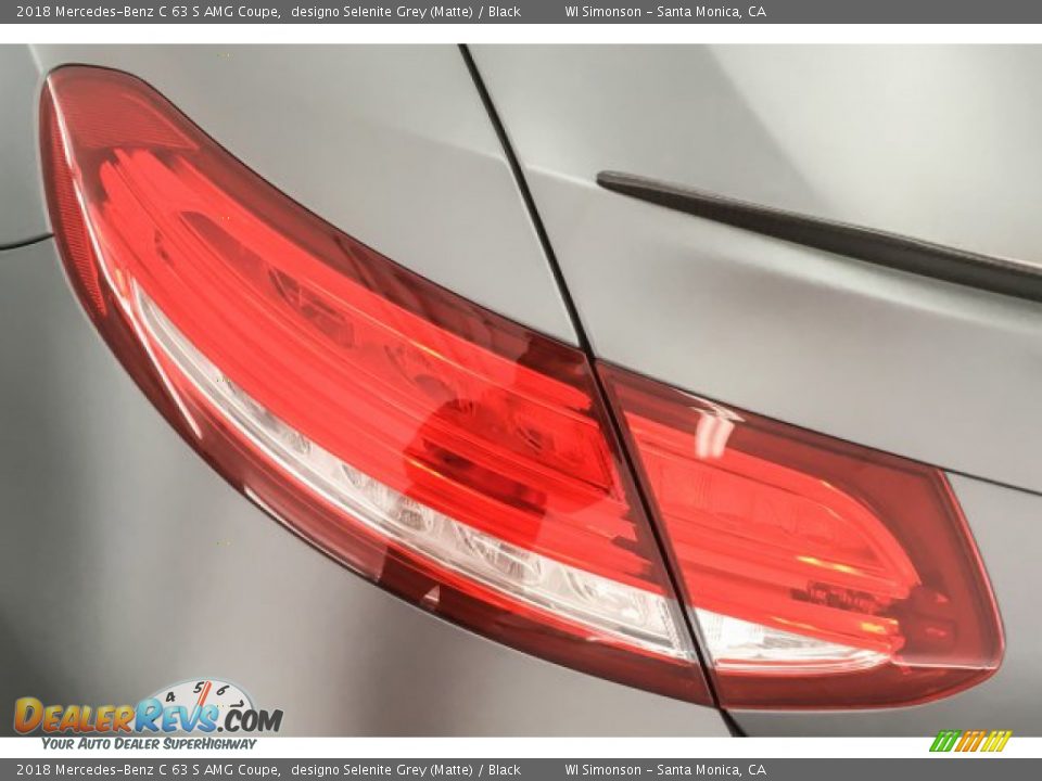 2018 Mercedes-Benz C 63 S AMG Coupe designo Selenite Grey (Matte) / Black Photo #25