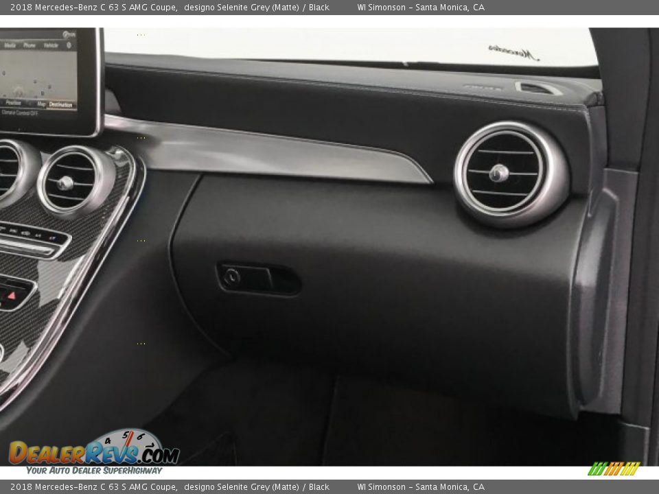 2018 Mercedes-Benz C 63 S AMG Coupe designo Selenite Grey (Matte) / Black Photo #27