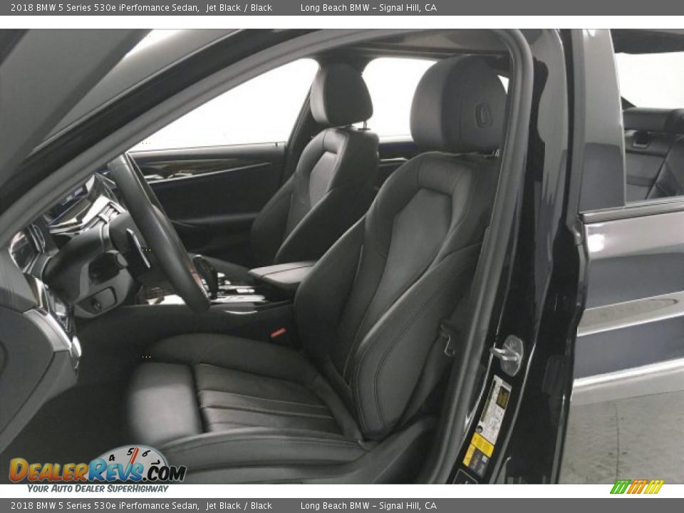 2018 BMW 5 Series 530e iPerfomance Sedan Jet Black / Black Photo #32