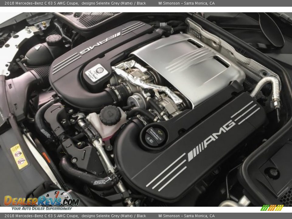 2018 Mercedes-Benz C 63 S AMG Coupe designo Selenite Grey (Matte) / Black Photo #31