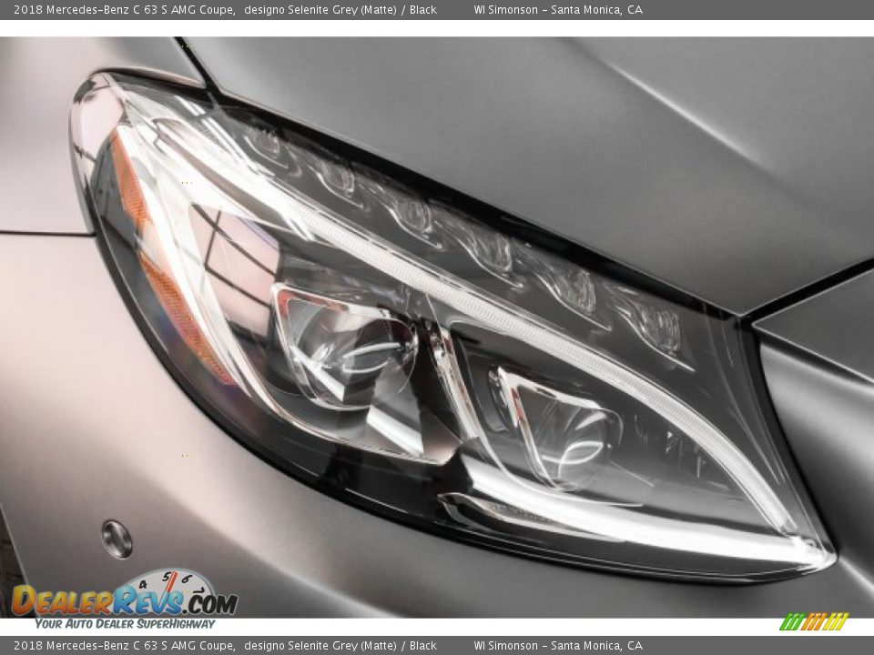 2018 Mercedes-Benz C 63 S AMG Coupe designo Selenite Grey (Matte) / Black Photo #32