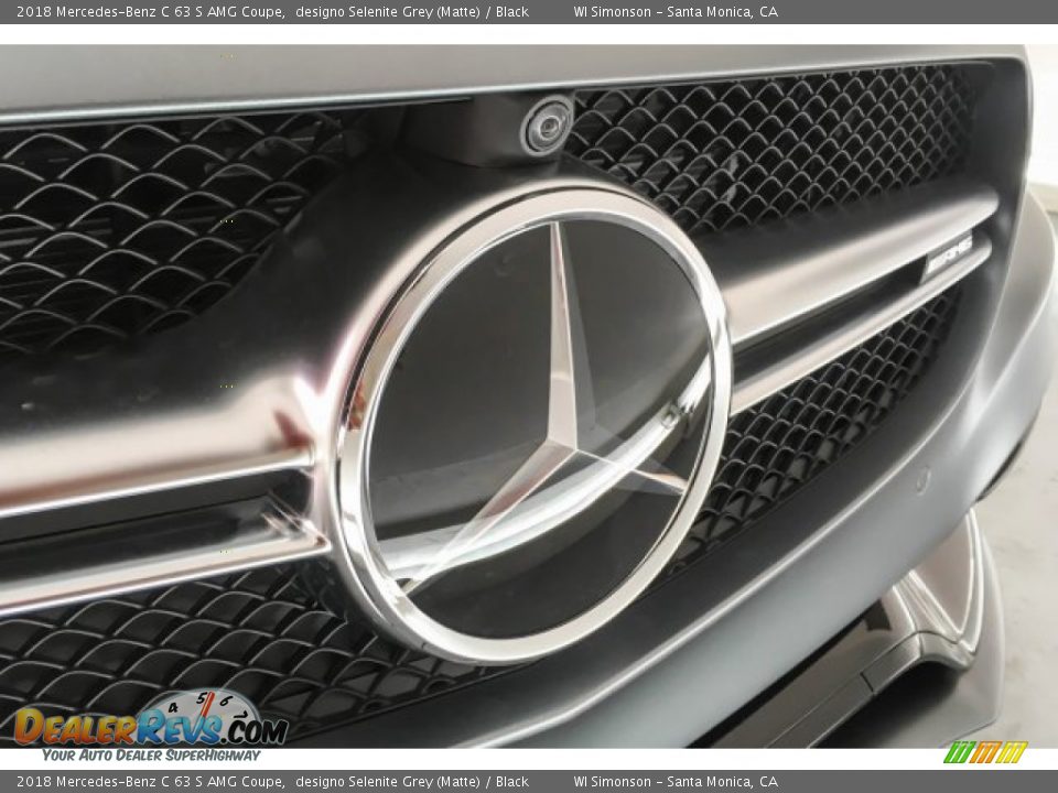 2018 Mercedes-Benz C 63 S AMG Coupe designo Selenite Grey (Matte) / Black Photo #33