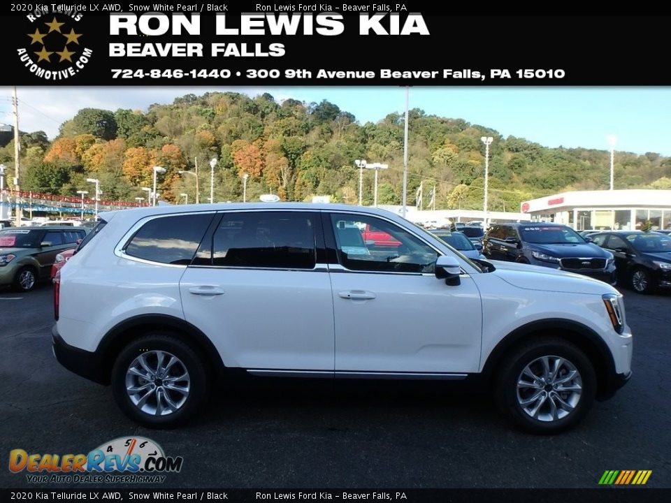 2020 Kia Telluride LX AWD Snow White Pearl / Black Photo #1
