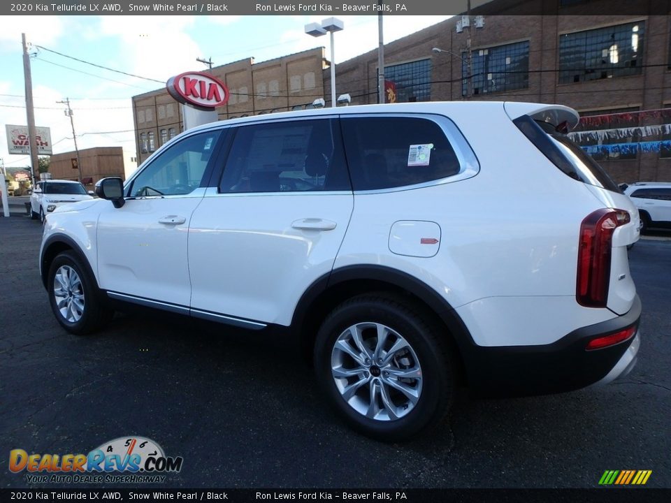 2020 Kia Telluride LX AWD Snow White Pearl / Black Photo #5