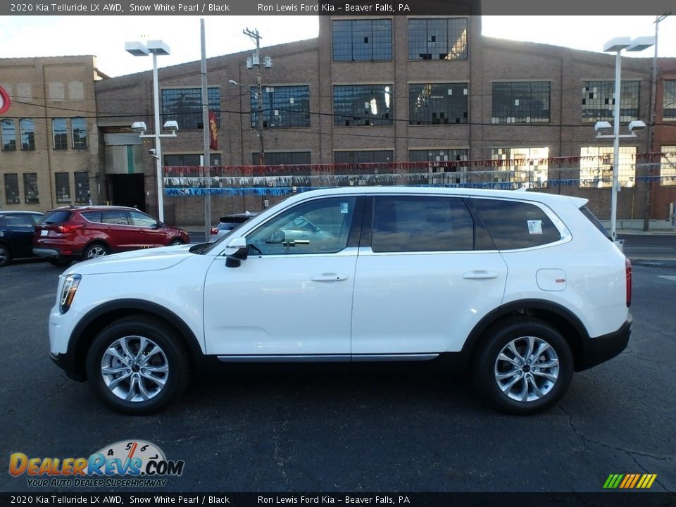 2020 Kia Telluride LX AWD Snow White Pearl / Black Photo #6