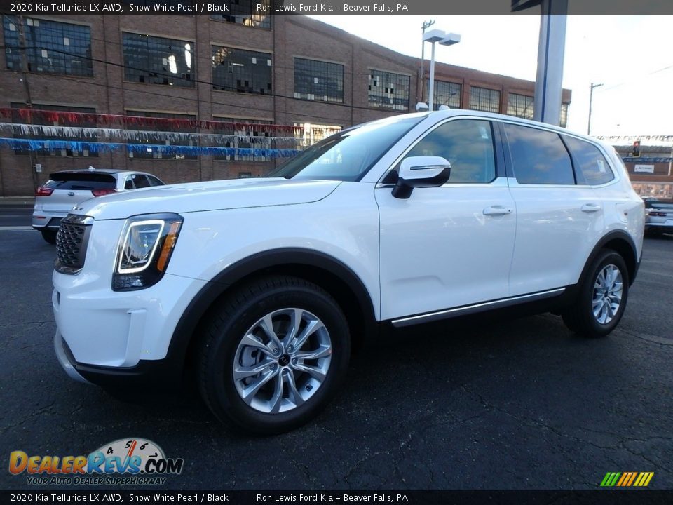 2020 Kia Telluride LX AWD Snow White Pearl / Black Photo #7