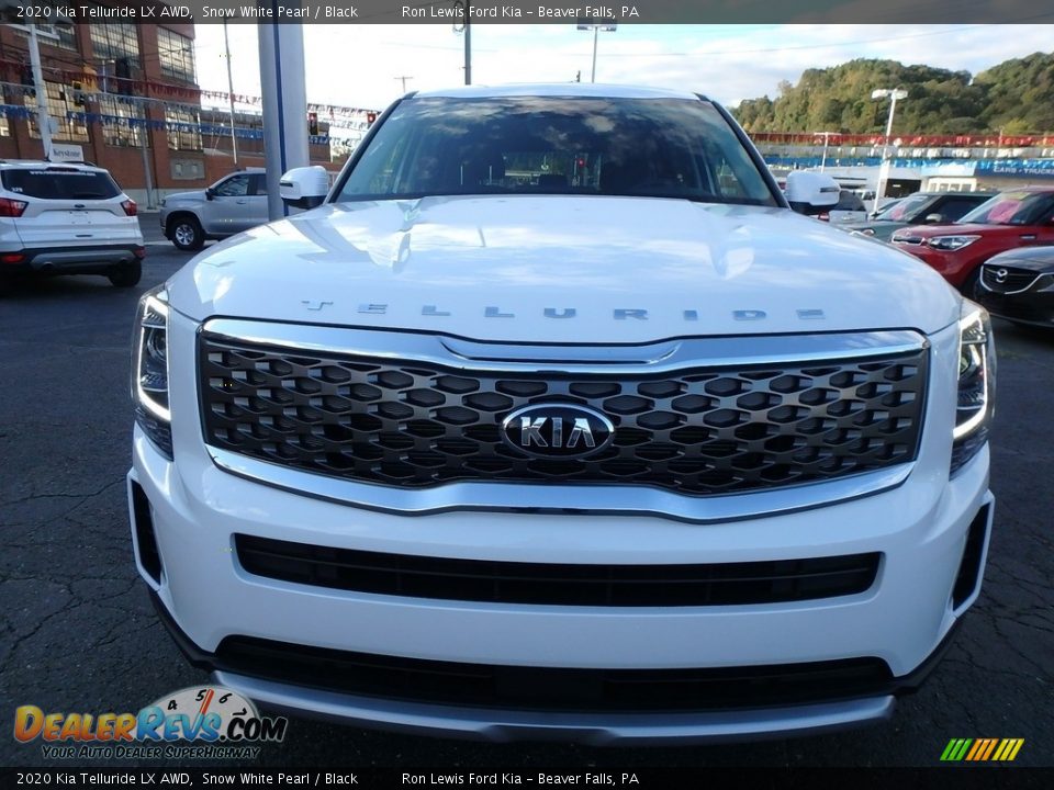 2020 Kia Telluride LX AWD Snow White Pearl / Black Photo #8