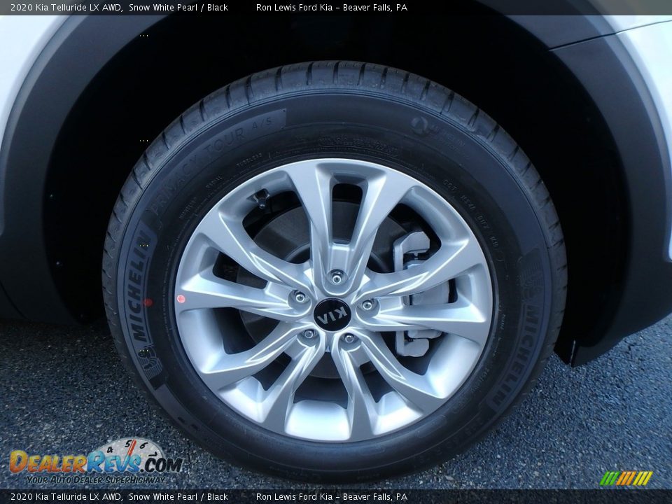 2020 Kia Telluride LX AWD Snow White Pearl / Black Photo #10