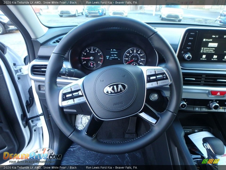 2020 Kia Telluride LX AWD Snow White Pearl / Black Photo #17