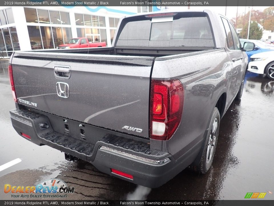 2019 Honda Ridgeline RTL AWD Modern Steel Metallic / Black Photo #4