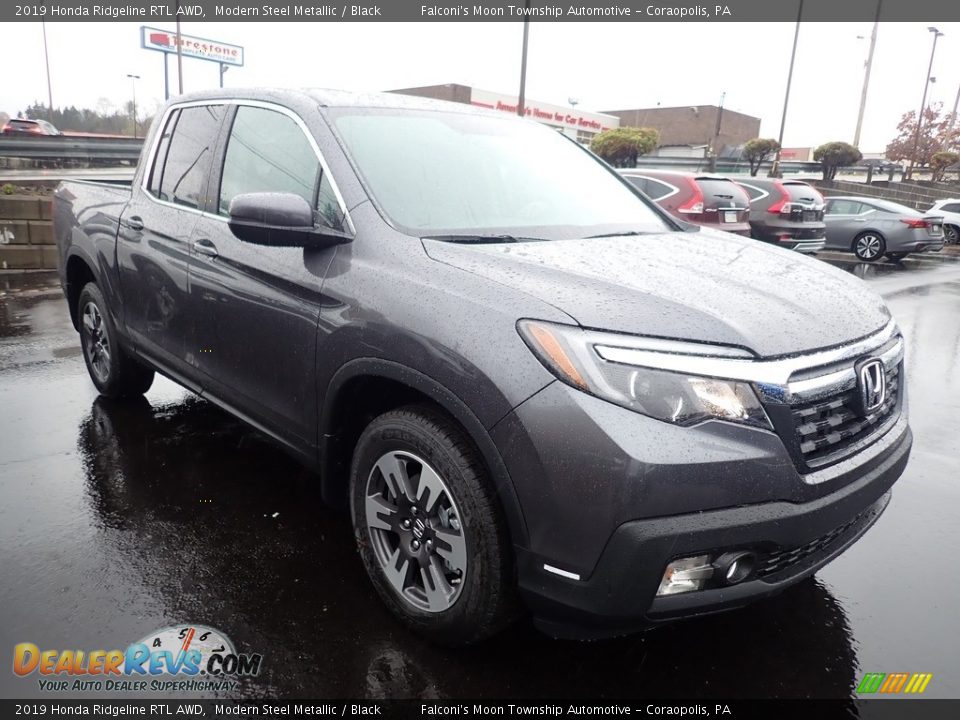 2019 Honda Ridgeline RTL AWD Modern Steel Metallic / Black Photo #5