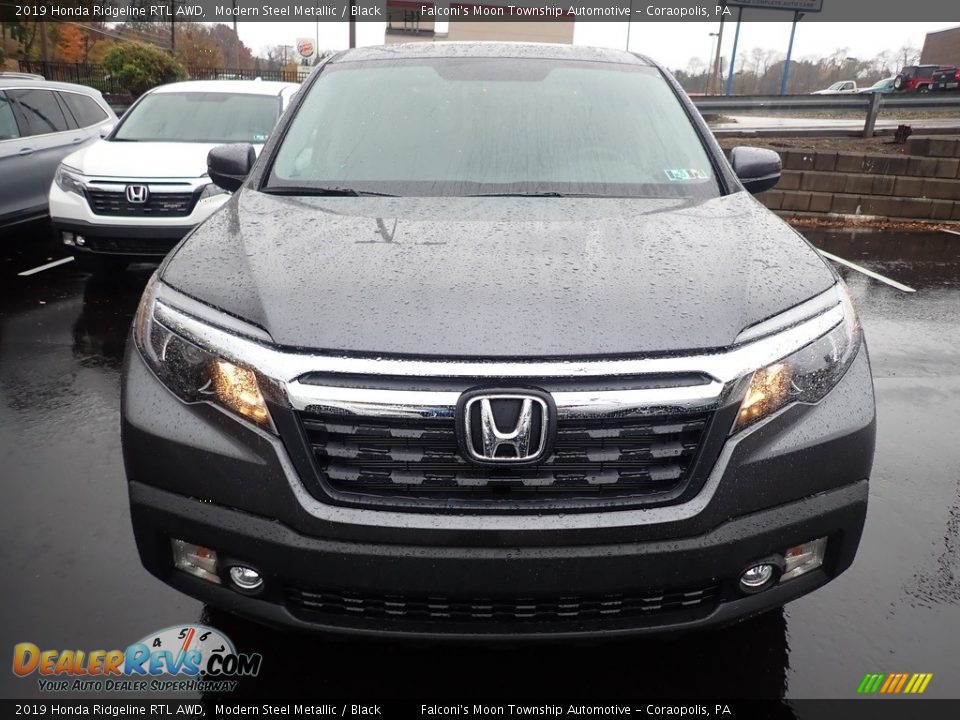 2019 Honda Ridgeline RTL AWD Modern Steel Metallic / Black Photo #6