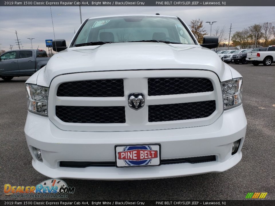 2019 Ram 1500 Classic Express Regular Cab 4x4 Bright White / Black/Diesel Gray Photo #2