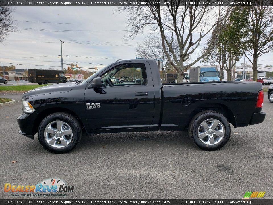 2019 Ram 1500 Classic Express Regular Cab 4x4 Diamond Black Crystal Pearl / Black/Diesel Gray Photo #3