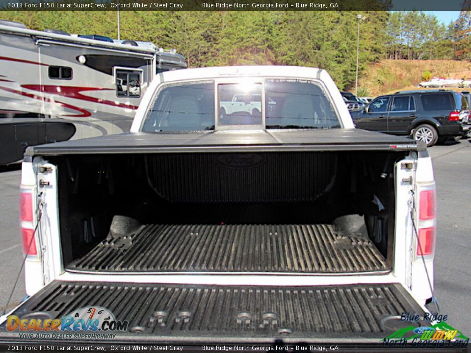 2013 Ford F150 Lariat SuperCrew Oxford White / Steel Gray Photo #10