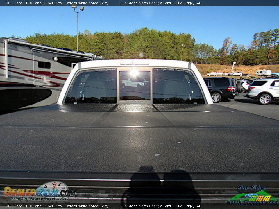 2013 Ford F150 Lariat SuperCrew Oxford White / Steel Gray Photo #11