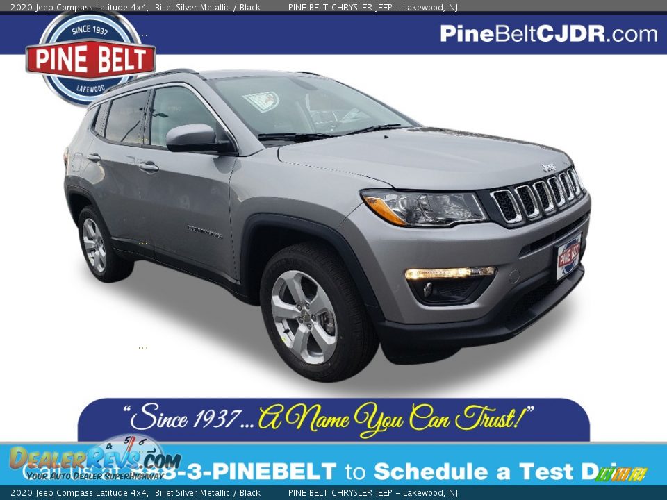 2020 Jeep Compass Latitude 4x4 Billet Silver Metallic / Black Photo #1