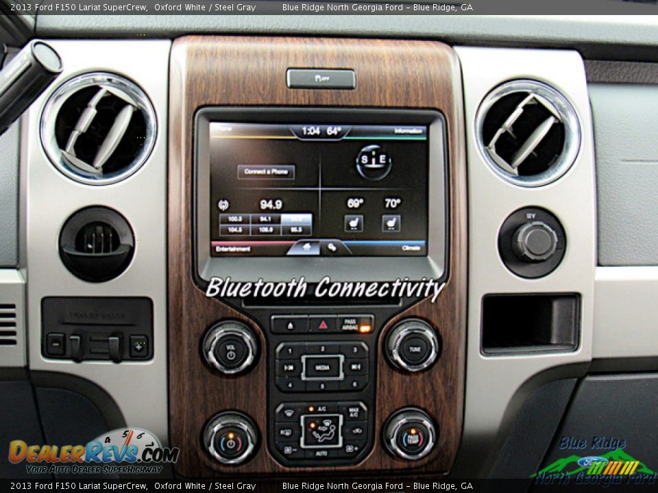 2013 Ford F150 Lariat SuperCrew Oxford White / Steel Gray Photo #20