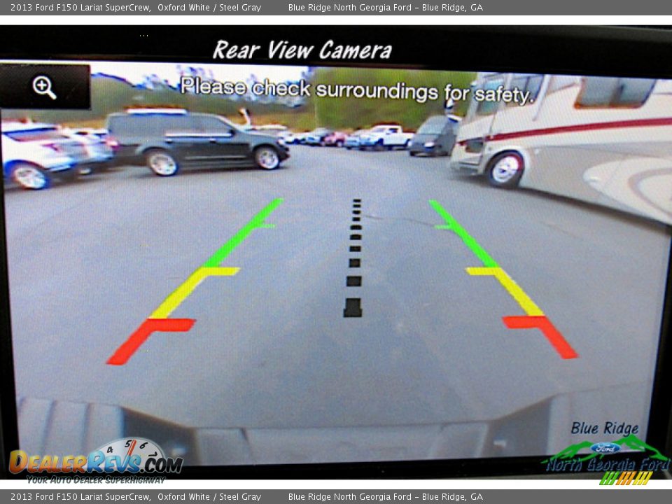 2013 Ford F150 Lariat SuperCrew Oxford White / Steel Gray Photo #22