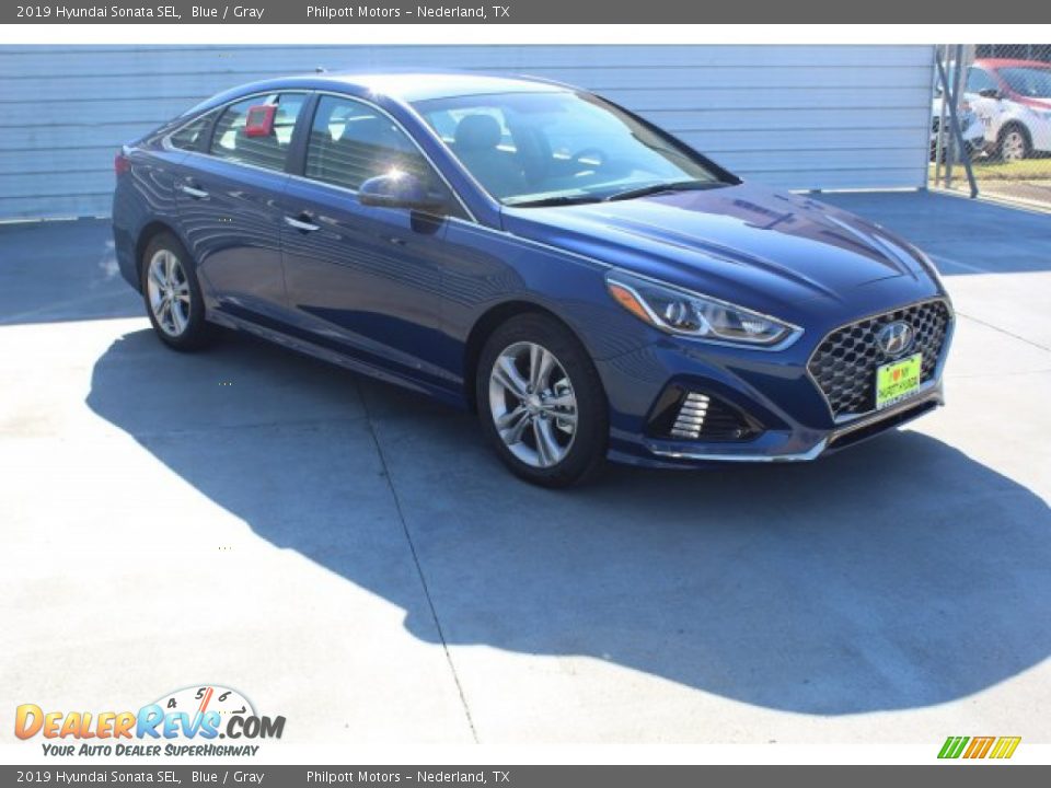 2019 Hyundai Sonata SEL Blue / Gray Photo #2
