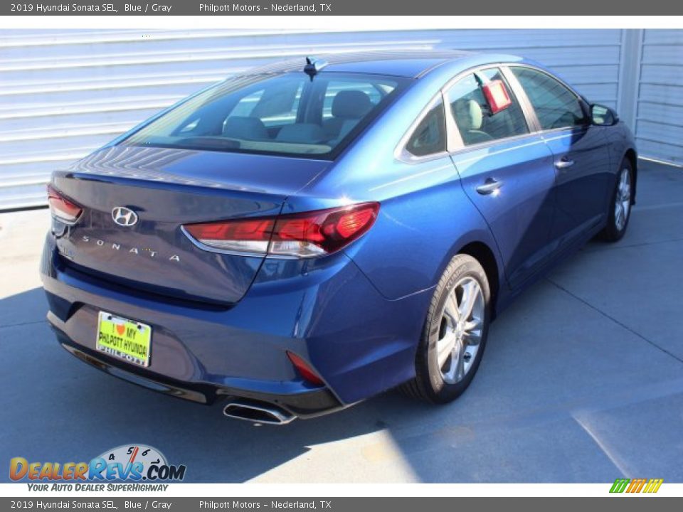 2019 Hyundai Sonata SEL Blue / Gray Photo #8