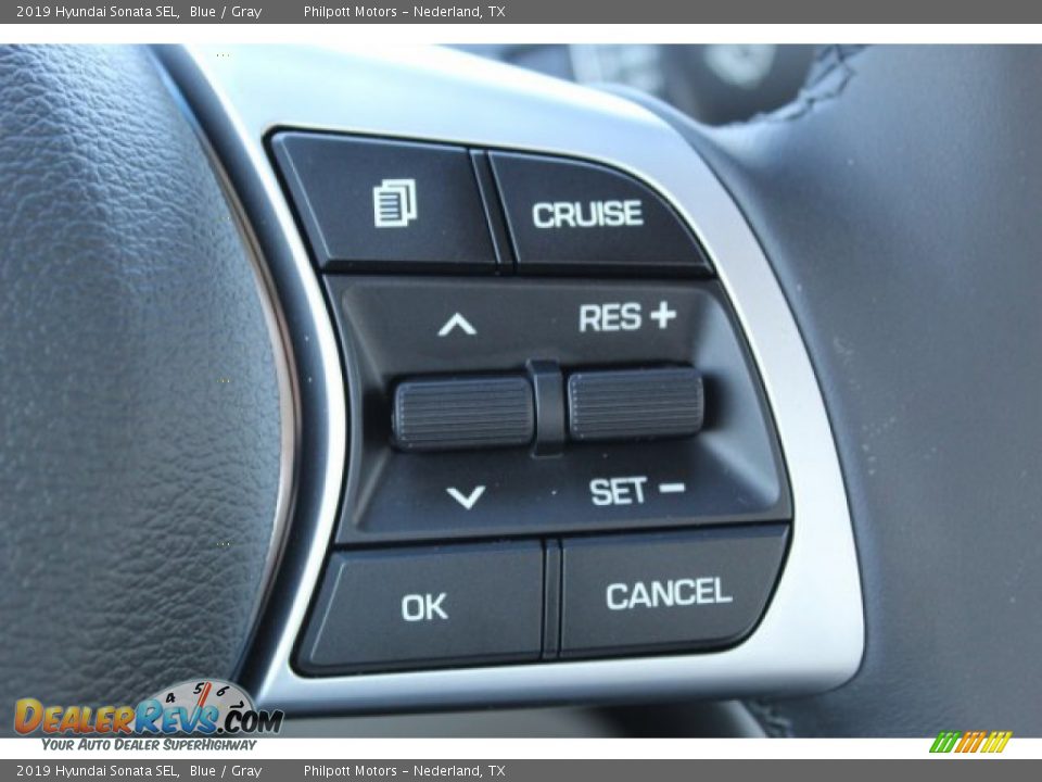 2019 Hyundai Sonata SEL Blue / Gray Photo #13