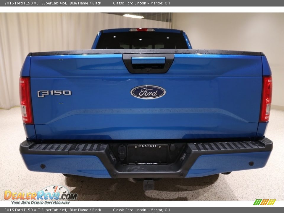 2016 Ford F150 XLT SuperCab 4x4 Blue Flame / Black Photo #19