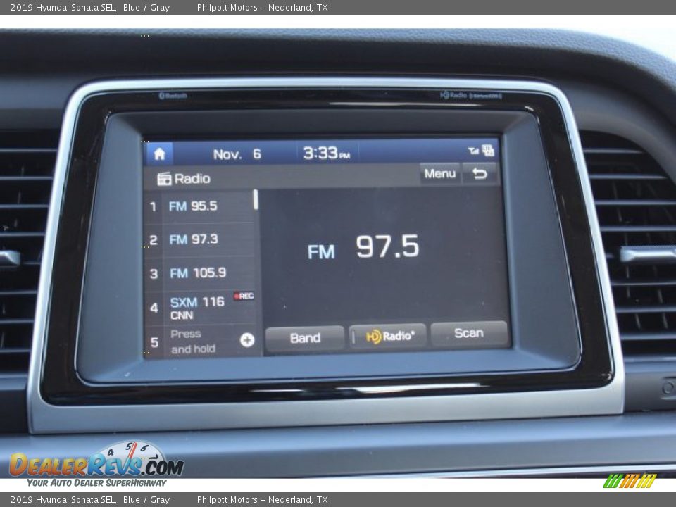 2019 Hyundai Sonata SEL Blue / Gray Photo #16