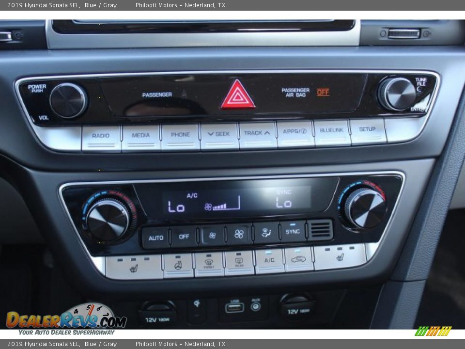 2019 Hyundai Sonata SEL Blue / Gray Photo #17