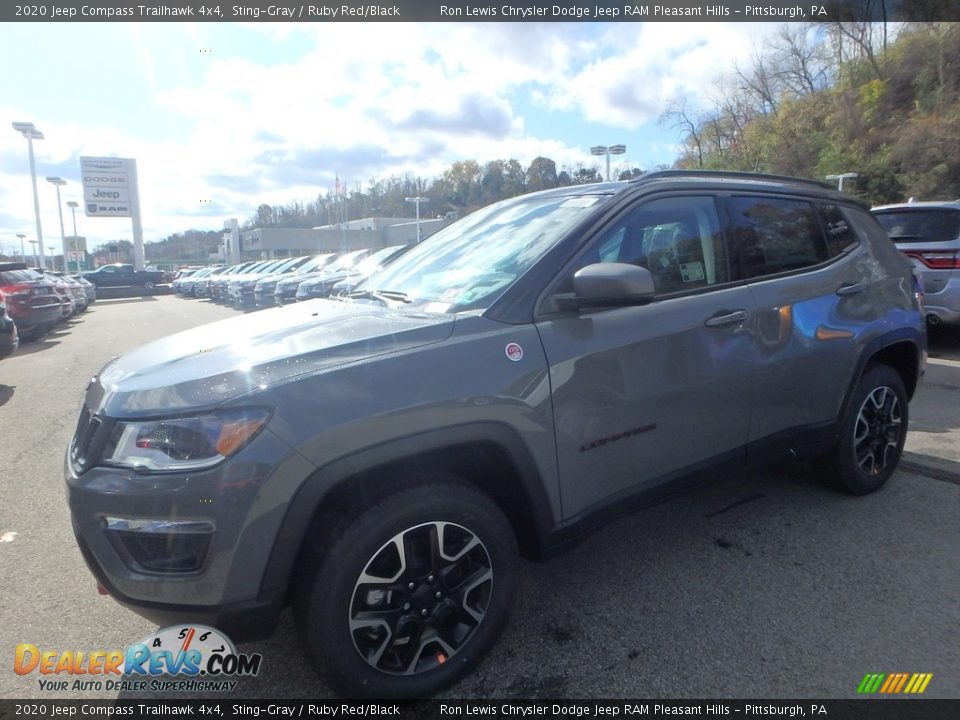 2020 Jeep Compass Trailhawk 4x4 Sting-Gray / Ruby Red/Black Photo #1