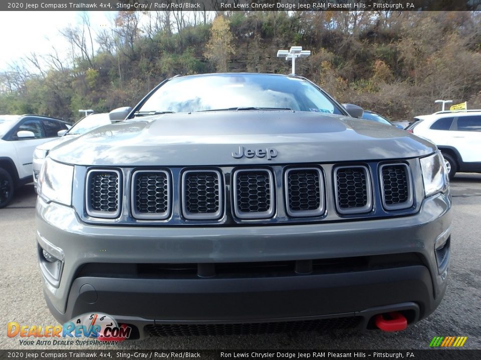 2020 Jeep Compass Trailhawk 4x4 Sting-Gray / Ruby Red/Black Photo #9