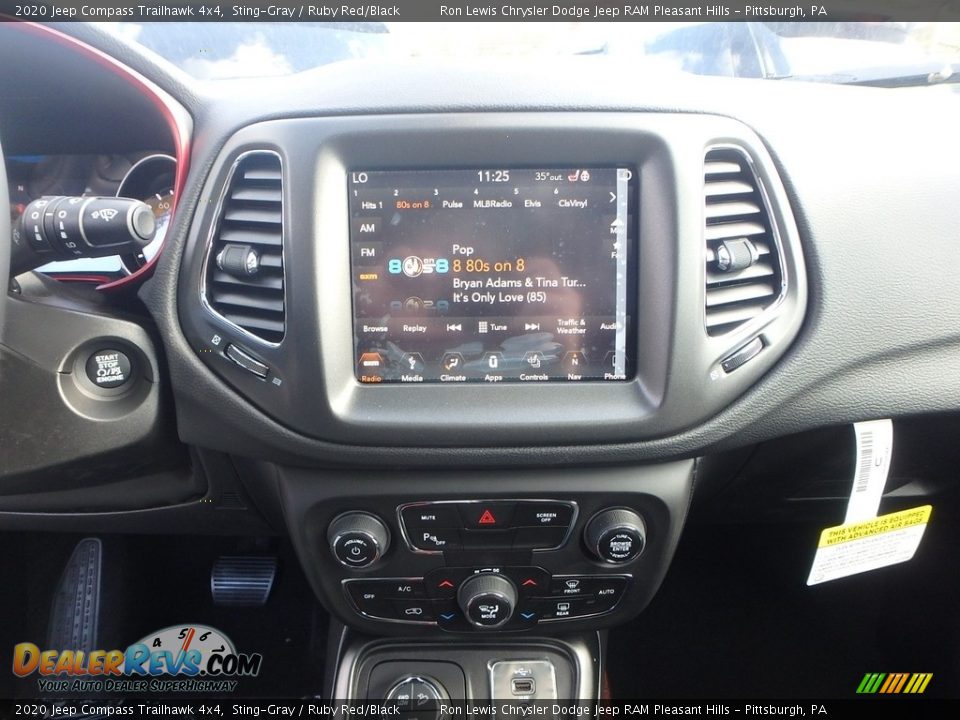 2020 Jeep Compass Trailhawk 4x4 Sting-Gray / Ruby Red/Black Photo #13