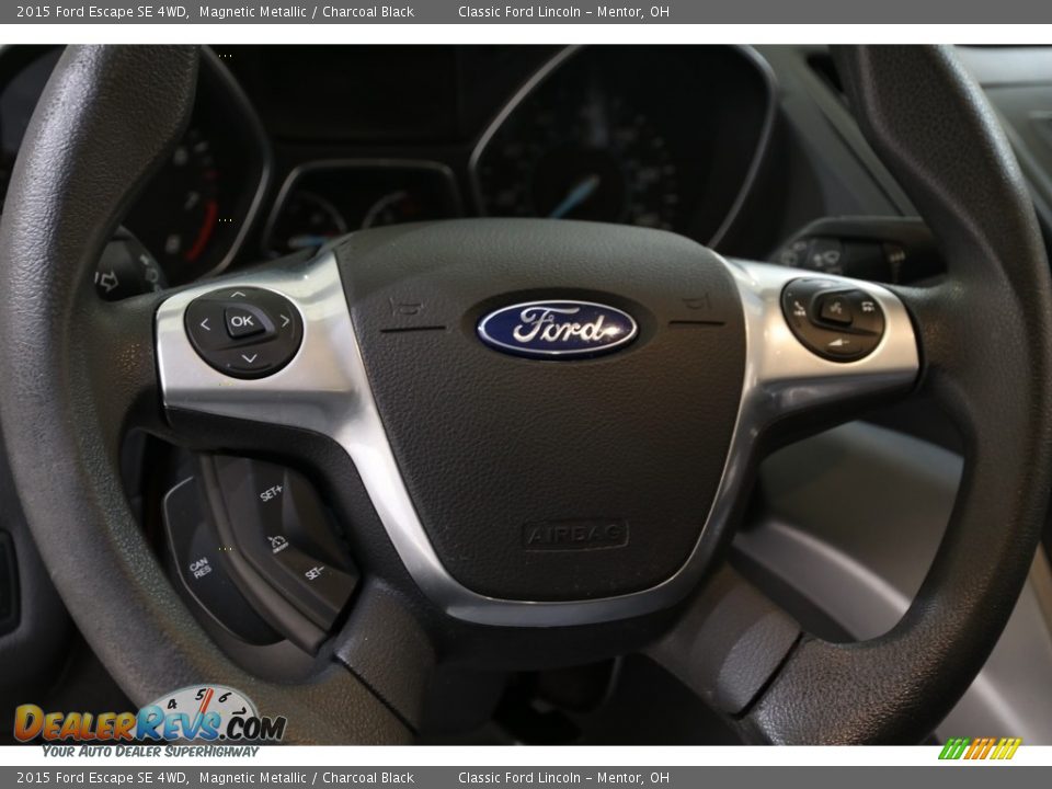 2015 Ford Escape SE 4WD Magnetic Metallic / Charcoal Black Photo #8