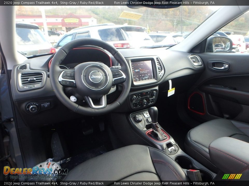 2020 Jeep Compass Trailhawk 4x4 Sting-Gray / Ruby Red/Black Photo #17