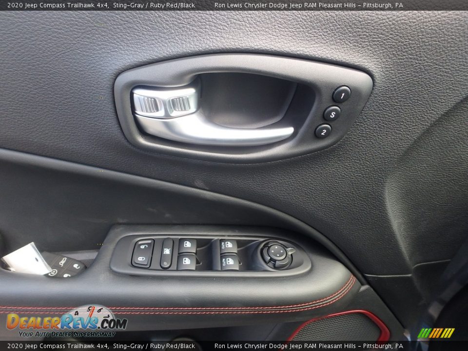 2020 Jeep Compass Trailhawk 4x4 Sting-Gray / Ruby Red/Black Photo #18