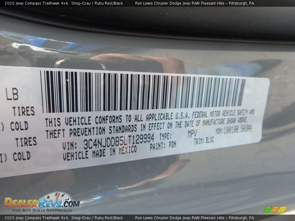 2020 Jeep Compass Trailhawk 4x4 Sting-Gray / Ruby Red/Black Photo #19