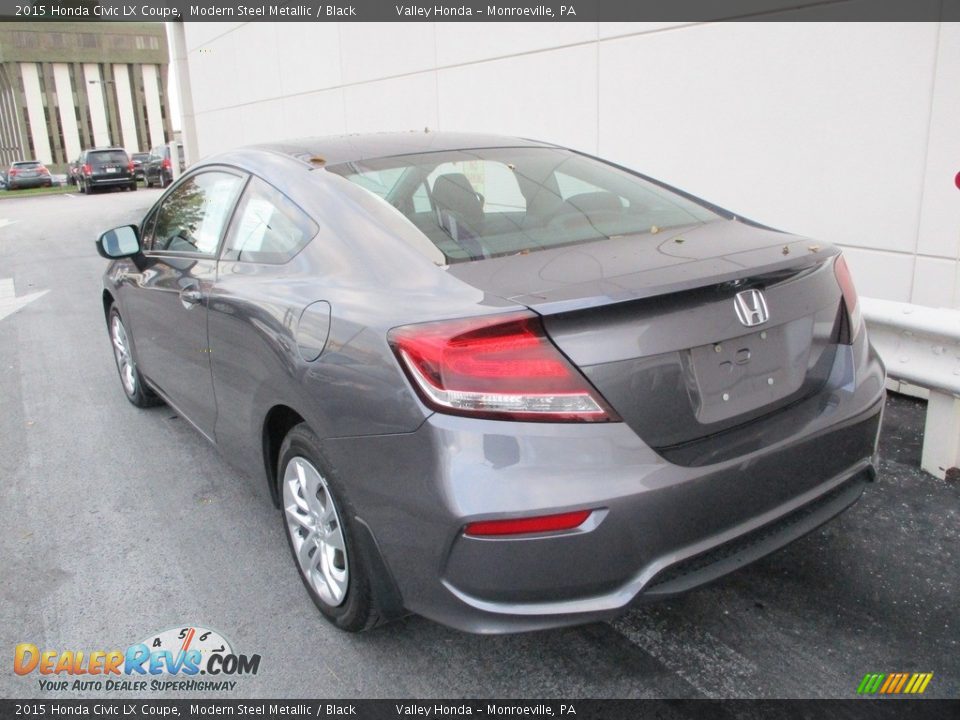 2015 Honda Civic LX Coupe Modern Steel Metallic / Black Photo #3