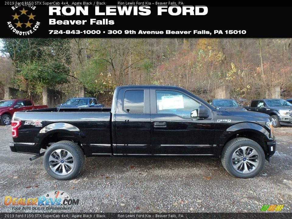 2019 Ford F150 STX SuperCab 4x4 Agate Black / Black Photo #1