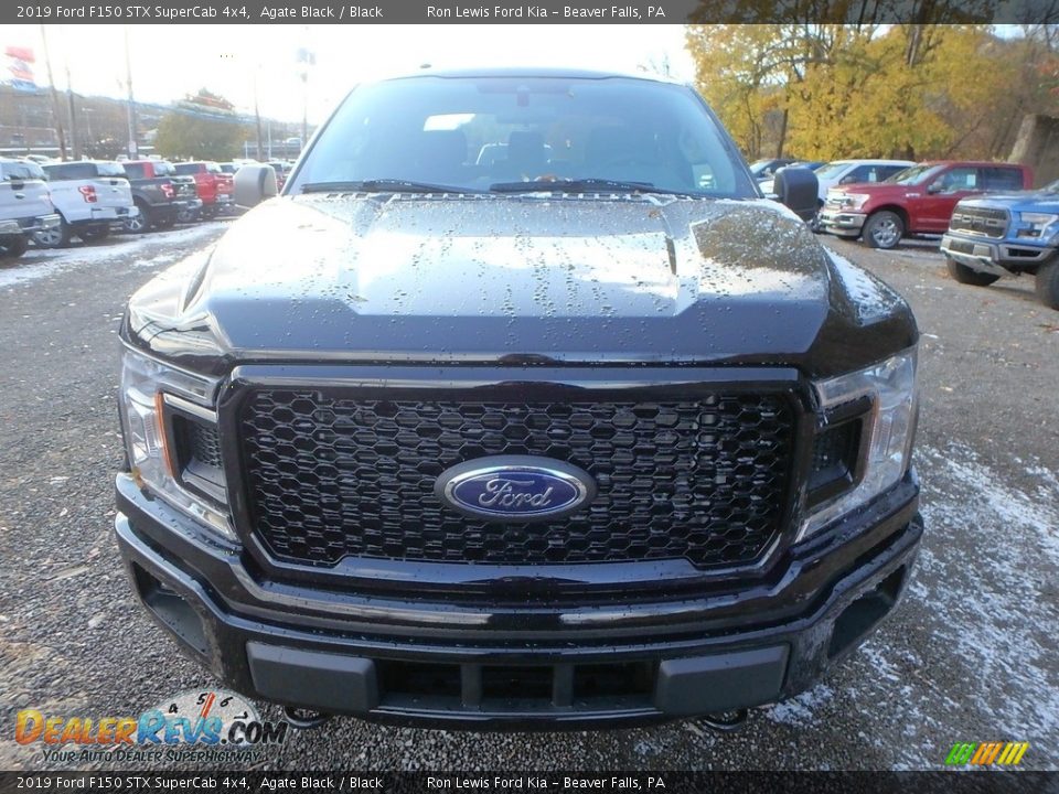 2019 Ford F150 STX SuperCab 4x4 Agate Black / Black Photo #7