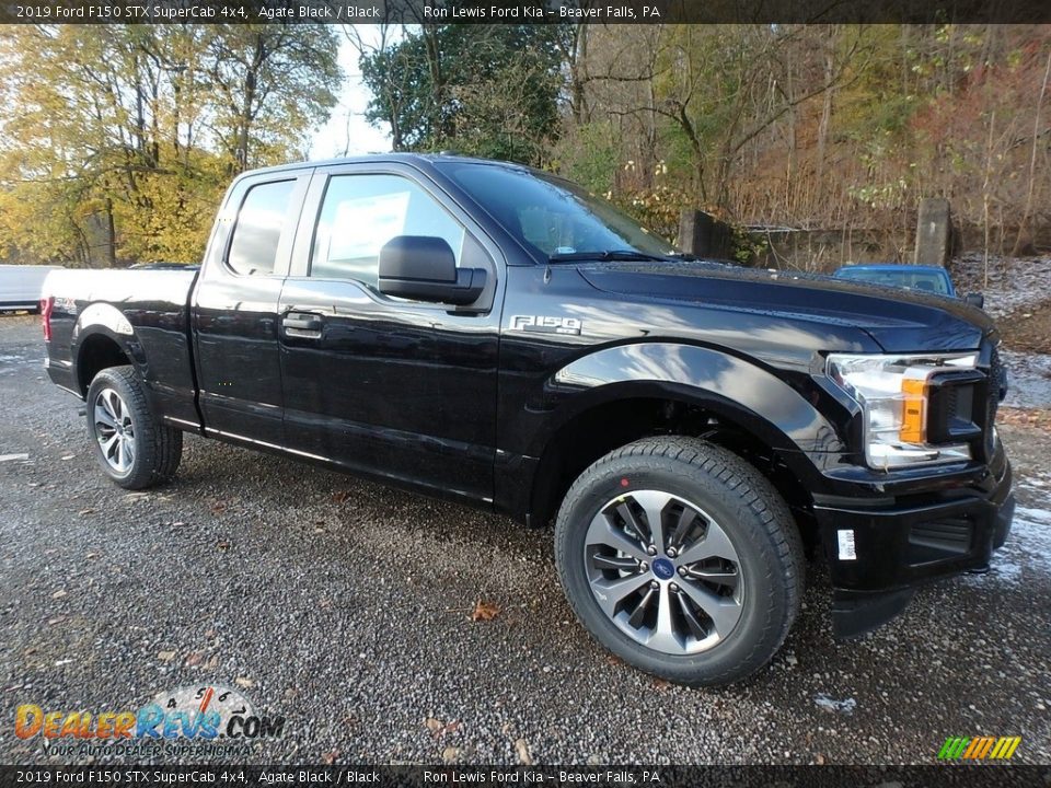 2019 Ford F150 STX SuperCab 4x4 Agate Black / Black Photo #8